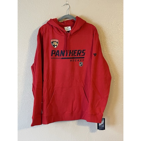 Men's 3XL NWT Florida Panthers Fanatics Authentic Pro Prime Hoodie Red